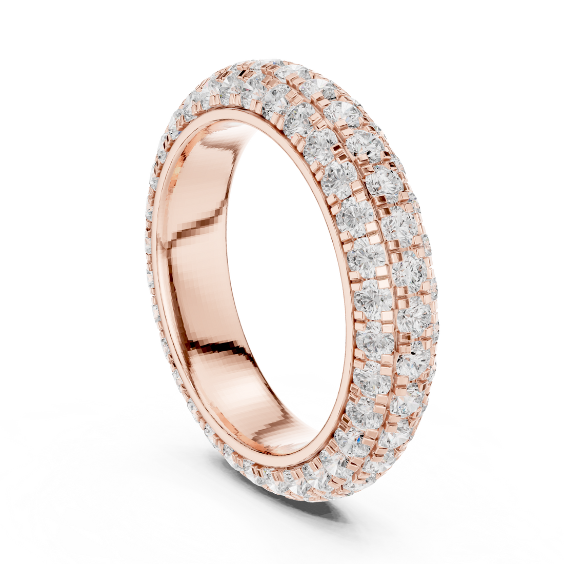 DDLR-310 - Eternity Round Ring - White Gold