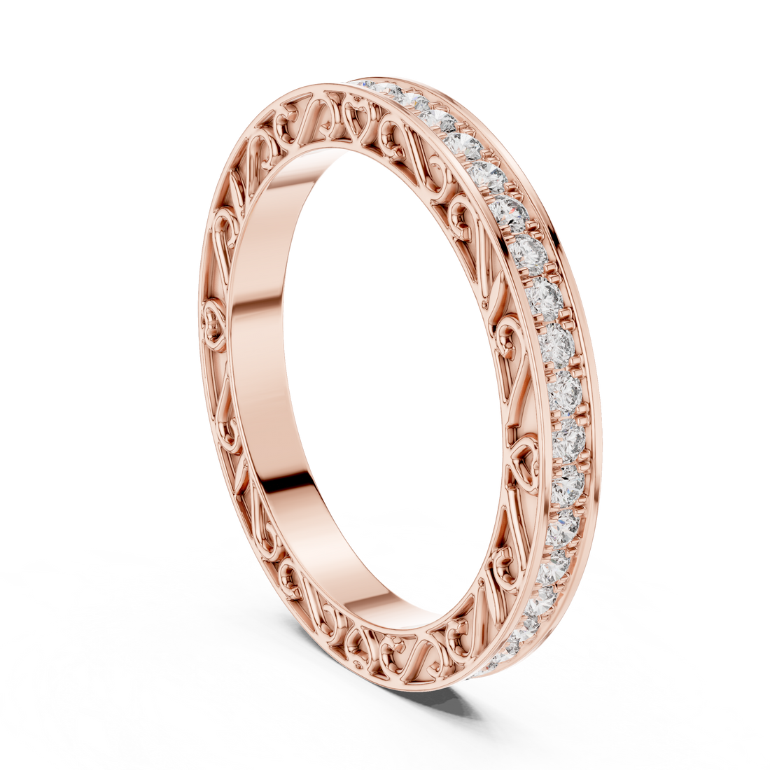 DDLR-238 - Eternity Round Ring - White Gold