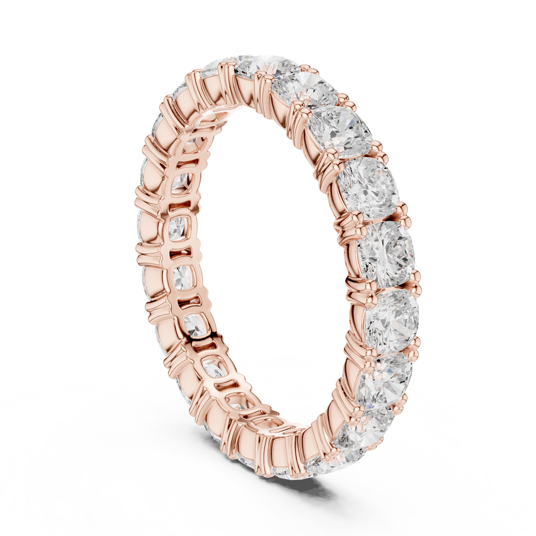 DDLR-624 - Eternity Cushion Ring - White Gold