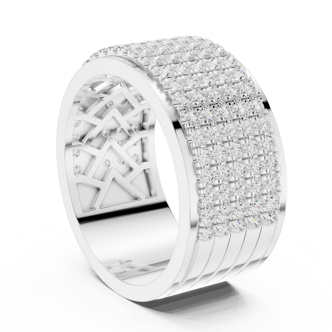 DDLR-428 - Eternity Round Ring - White Gold