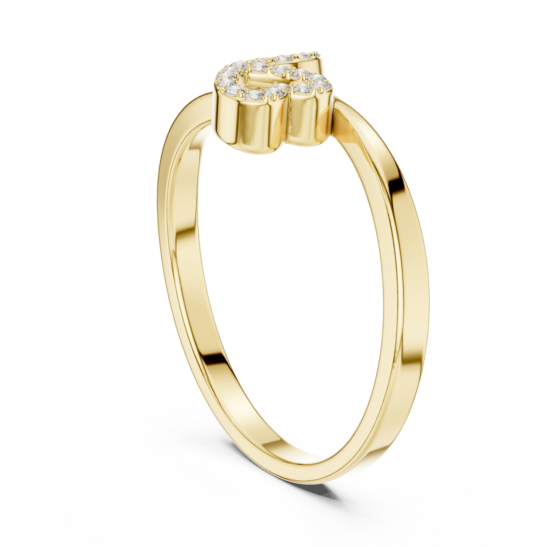 1 (254) - Fashion Round Ring - Rose Gold