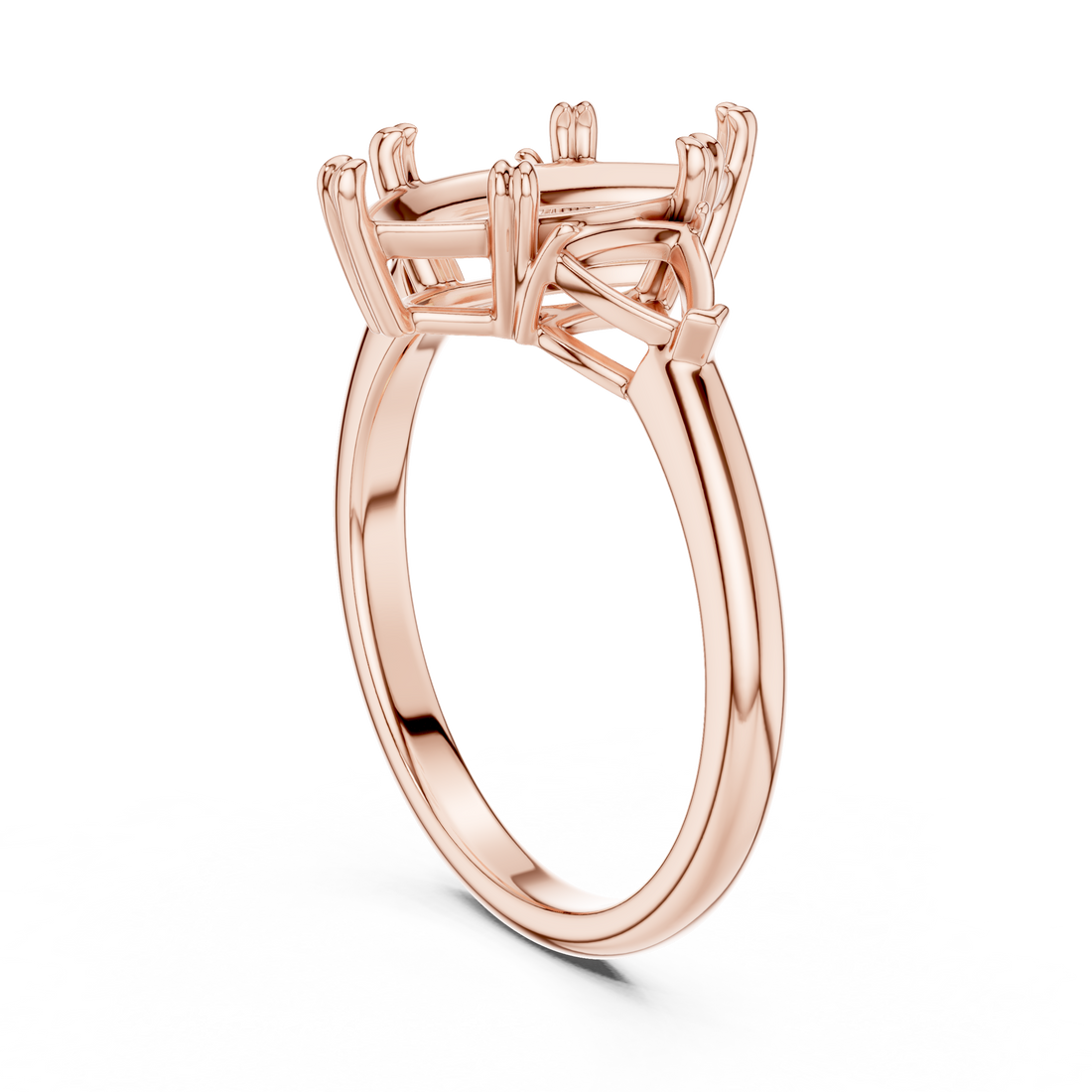 DDLR-034-MQ - Three Stone Marquise Ring - White Gold