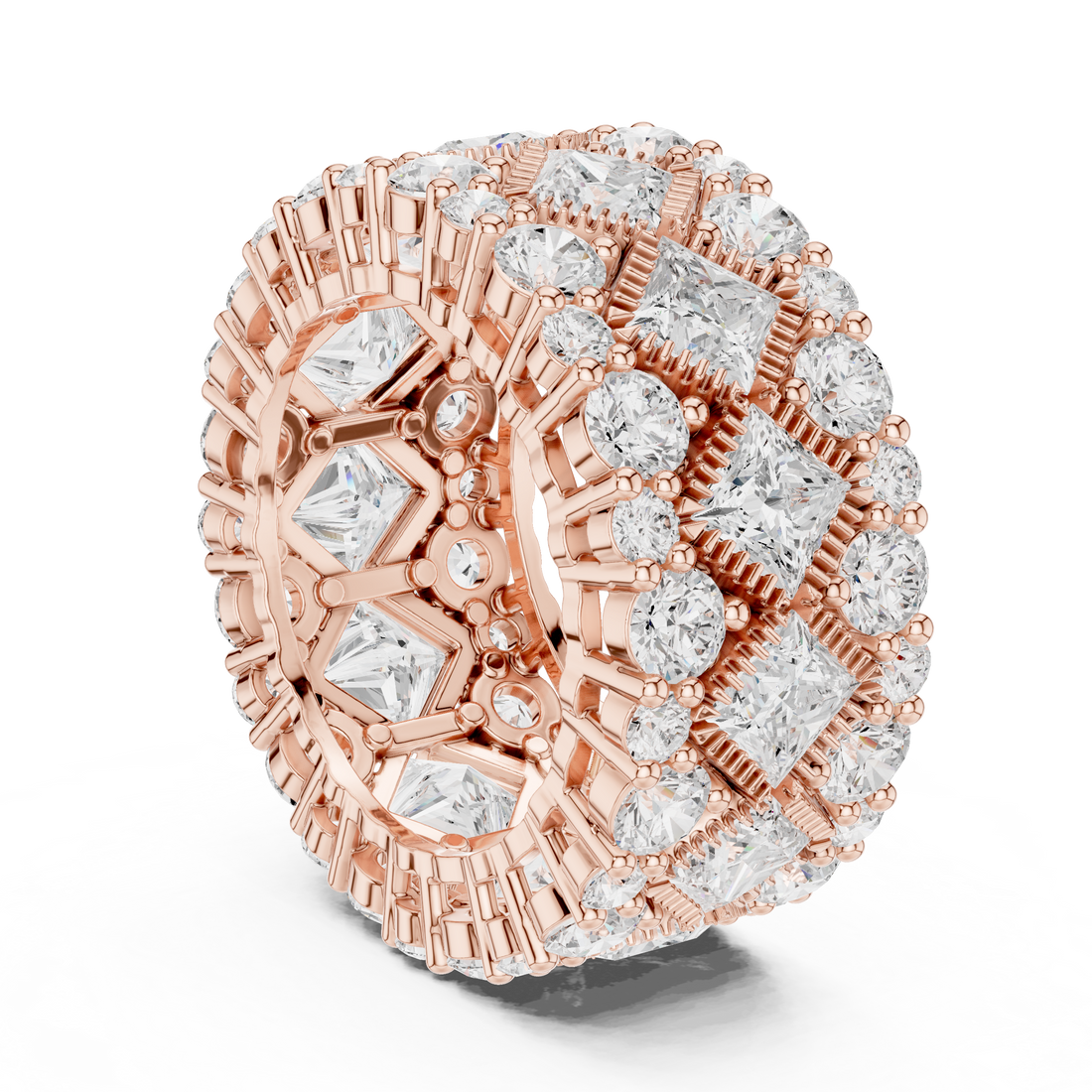 DDLR-370 - Eternity Princess Ring - White Gold