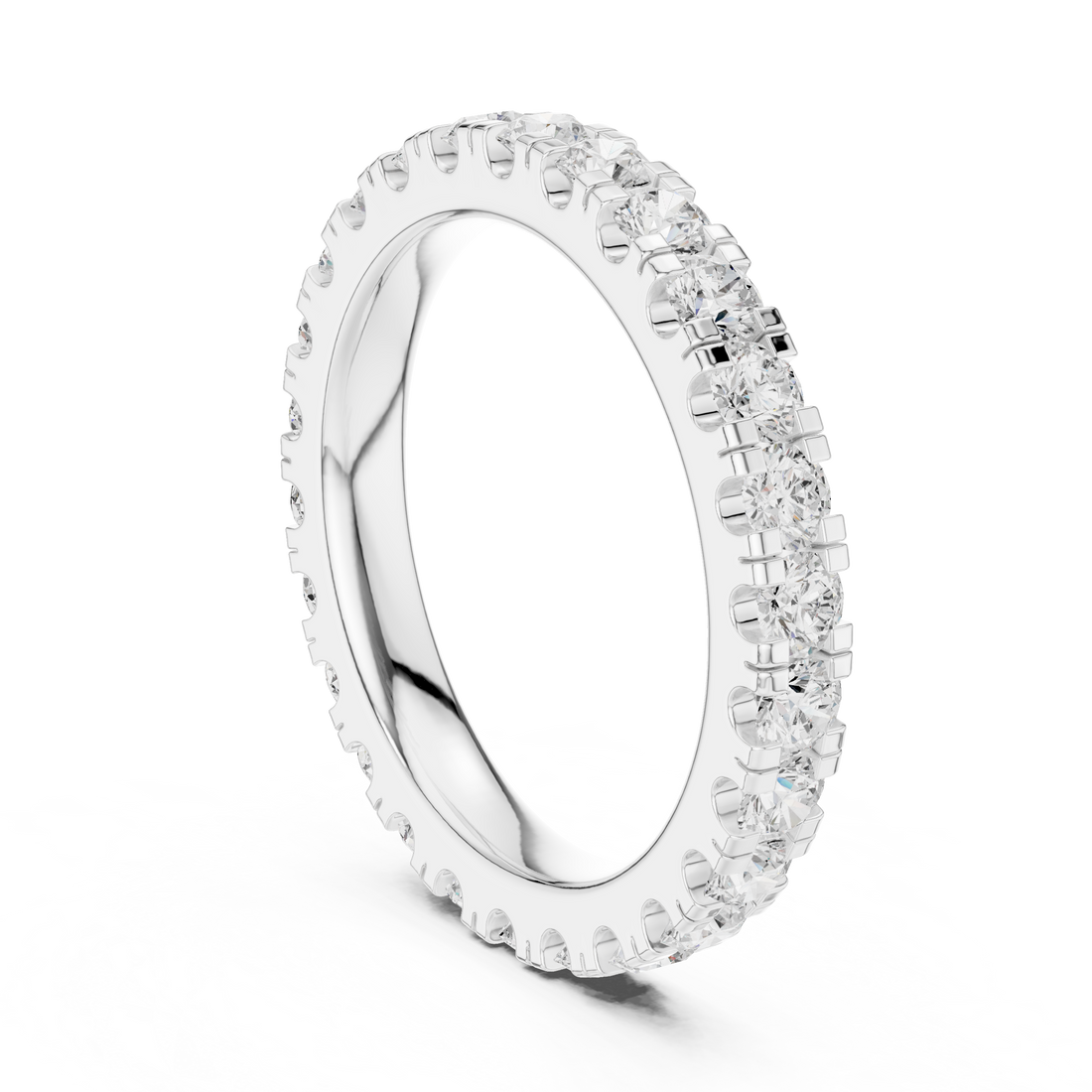 DDLR-607 - Eternity Round Ring - White Gold