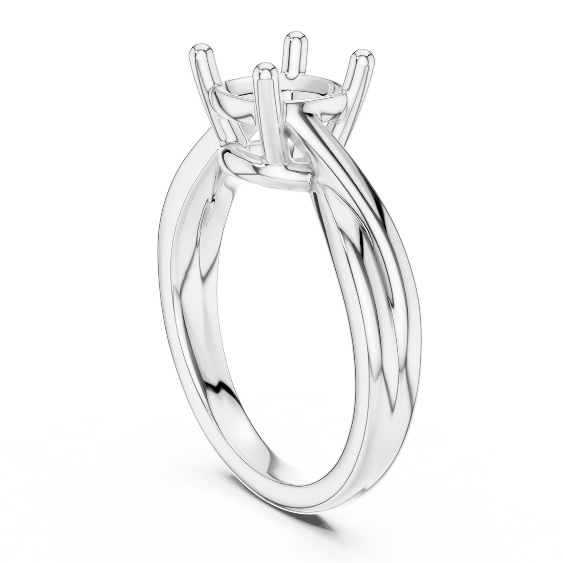 DDLR-112 - R00705-CU - Solitaire Cushion Ring - White Gold