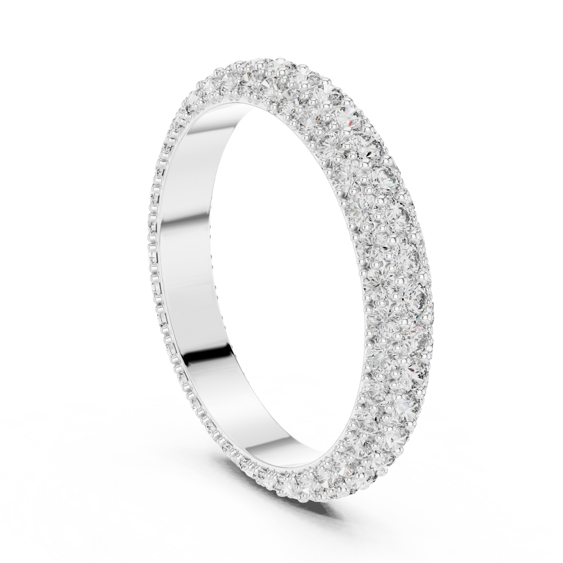 DDLR-213 - Eternity Round Ring - White Gold