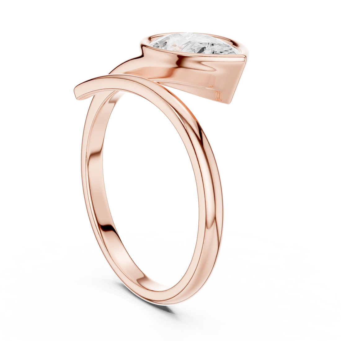 Fashion Ring - Pear | SBWR(22) - White Gold