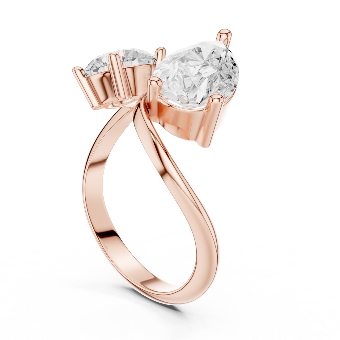 Fashion Ring - Pear | SBWR(31) - White Gold