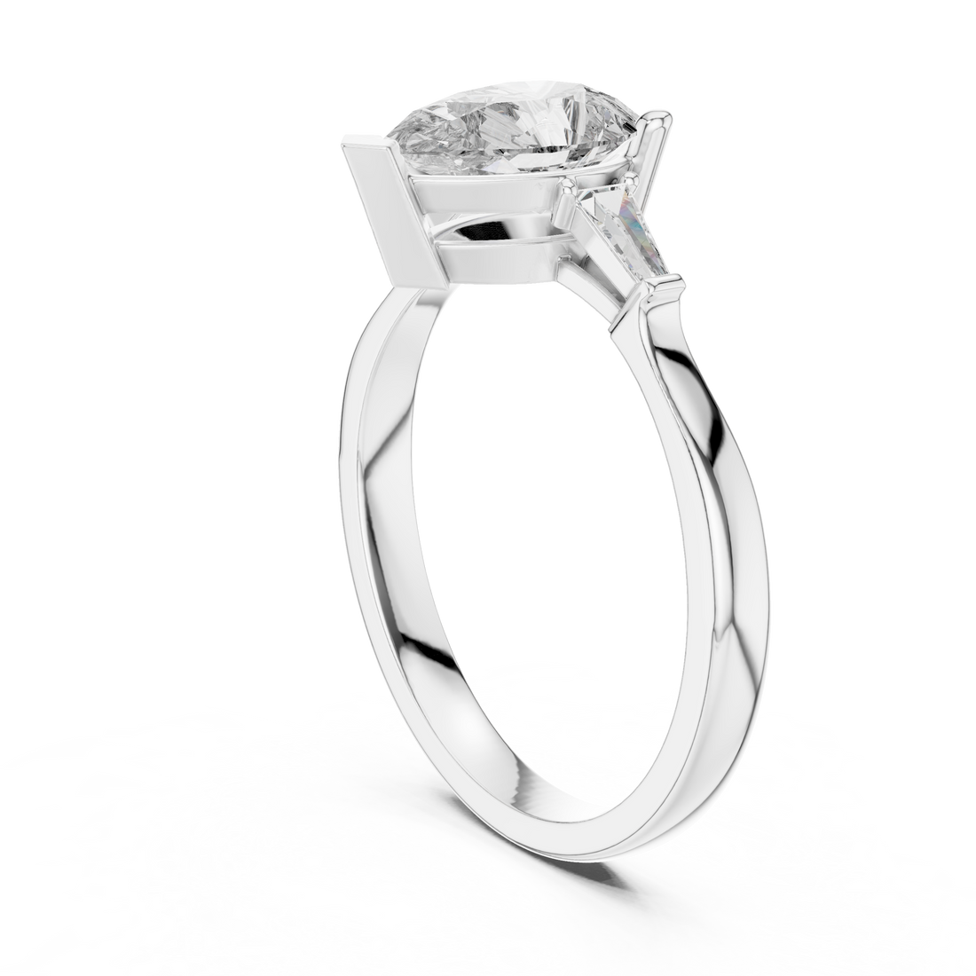 Fashion Ring - Pear | 00001L (33) - White Gold