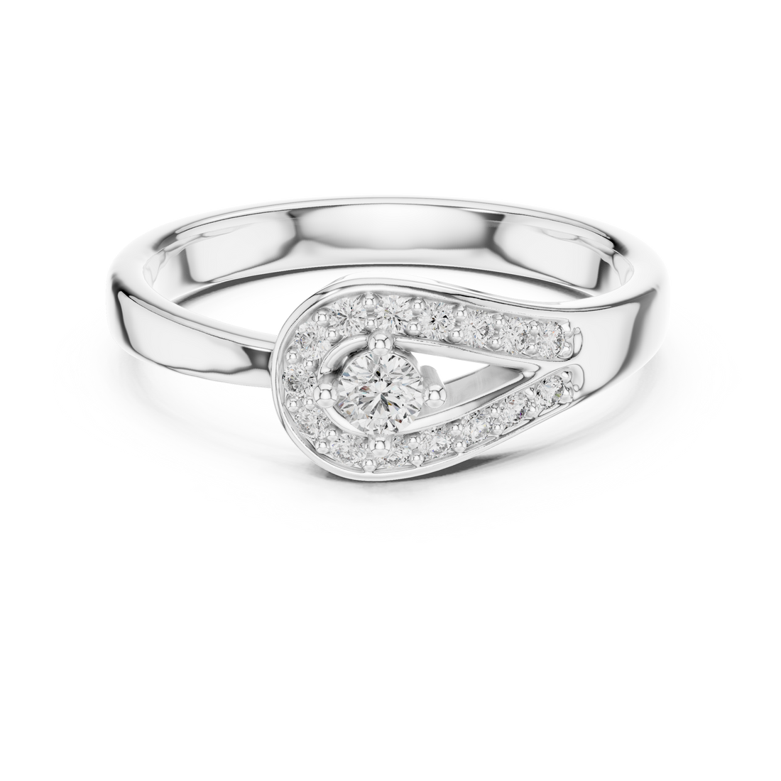 Fashion Ring - Round | 12#10004@L - Rose Gold
