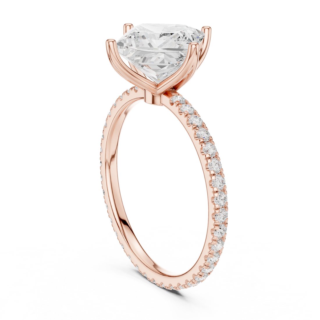 16 PRI - Solitaire Princess Ring - White Gold