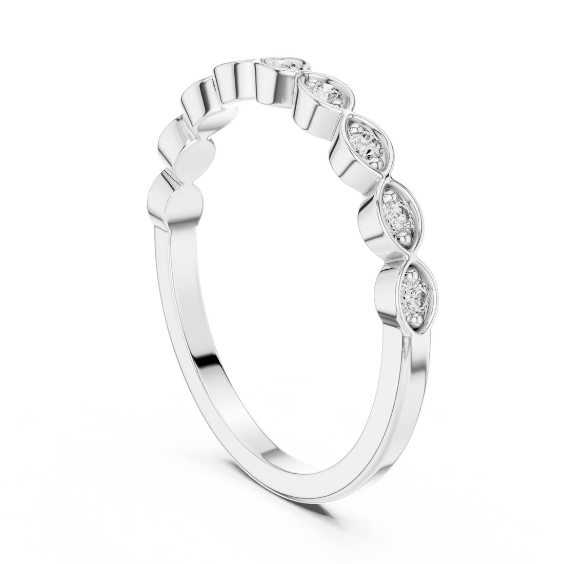 24 - Eternity Round Ring - White Gold