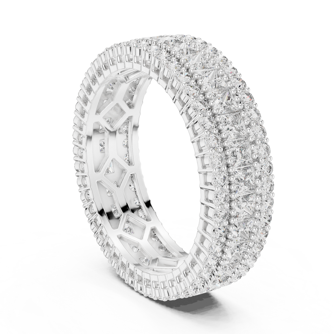 DDLR-225 - Eternity Princess Ring - White Gold