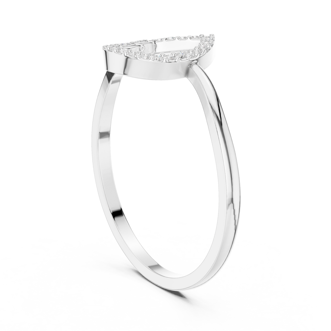DDLR-469 - Fashion None Ring - White Gold
