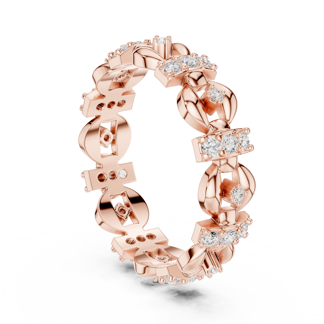 R33 - Eternity Round Ring - White Gold