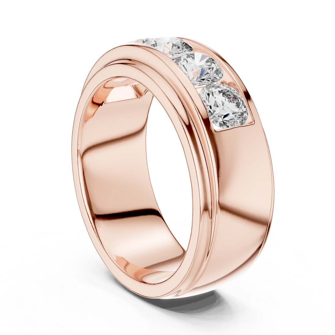 1176 - Fashion Round Ring - White Gold