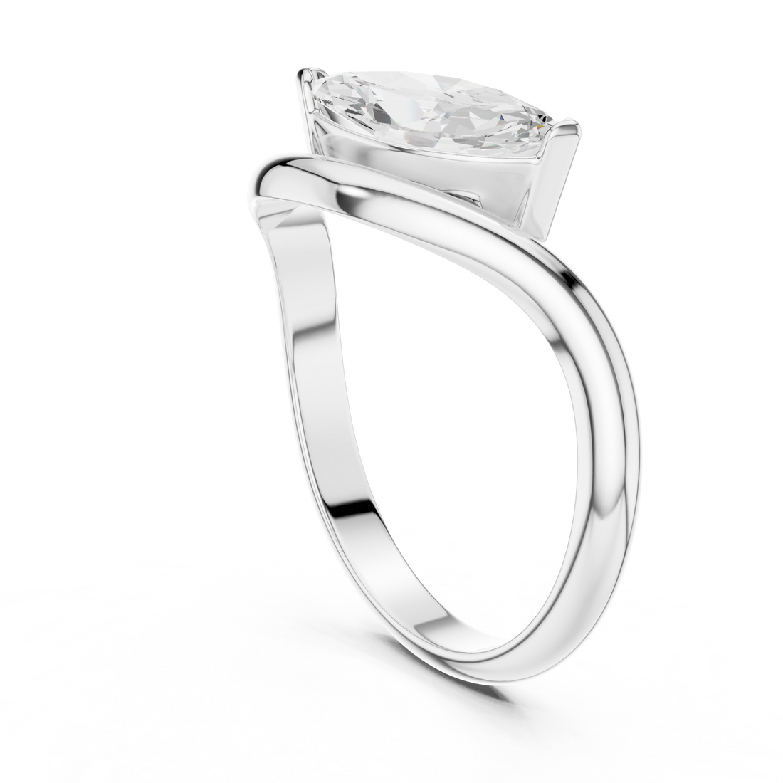 SBWR(30) - Fashion Emerald Ring - White Gold