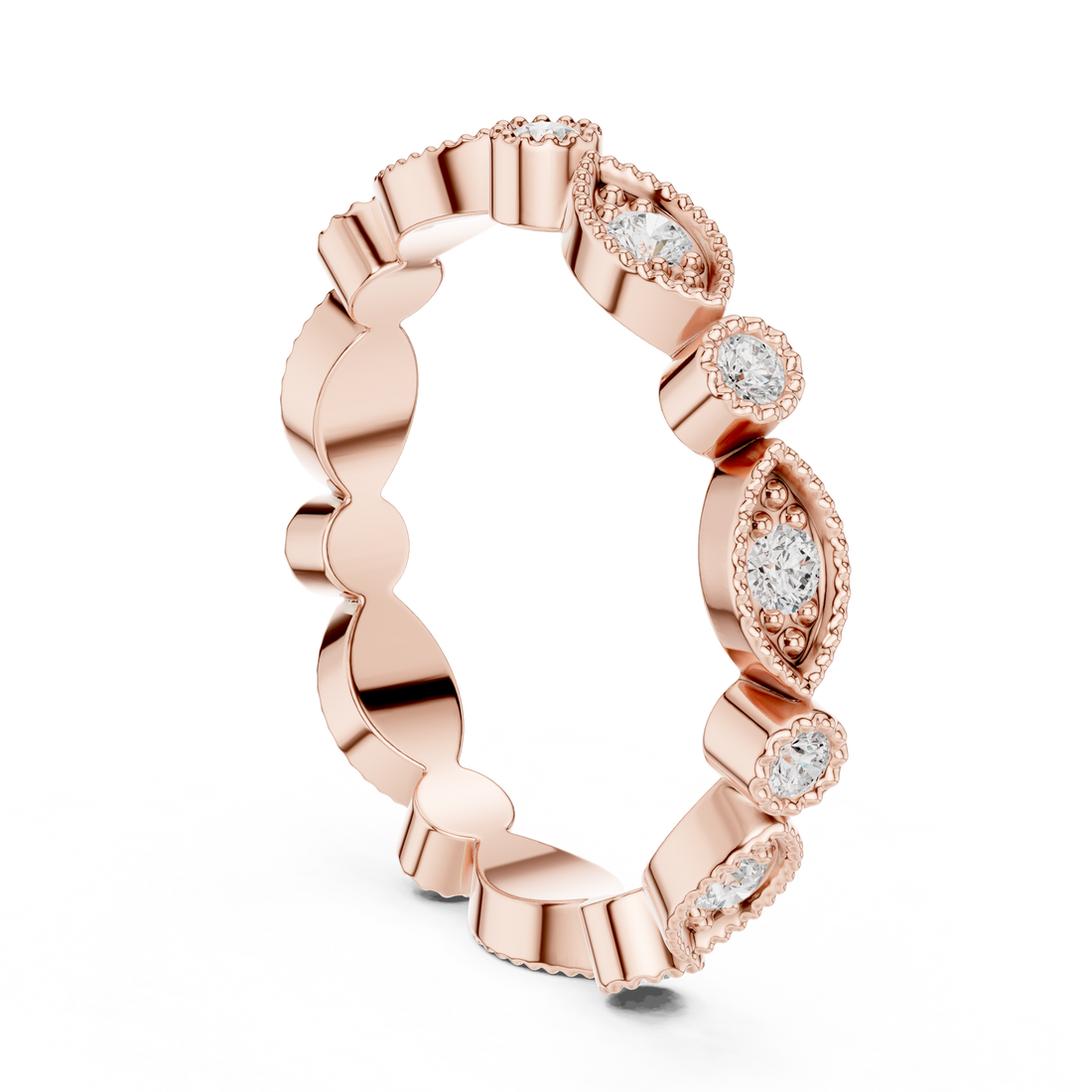 DDLR-372 - Eternity Round Ring - White Gold