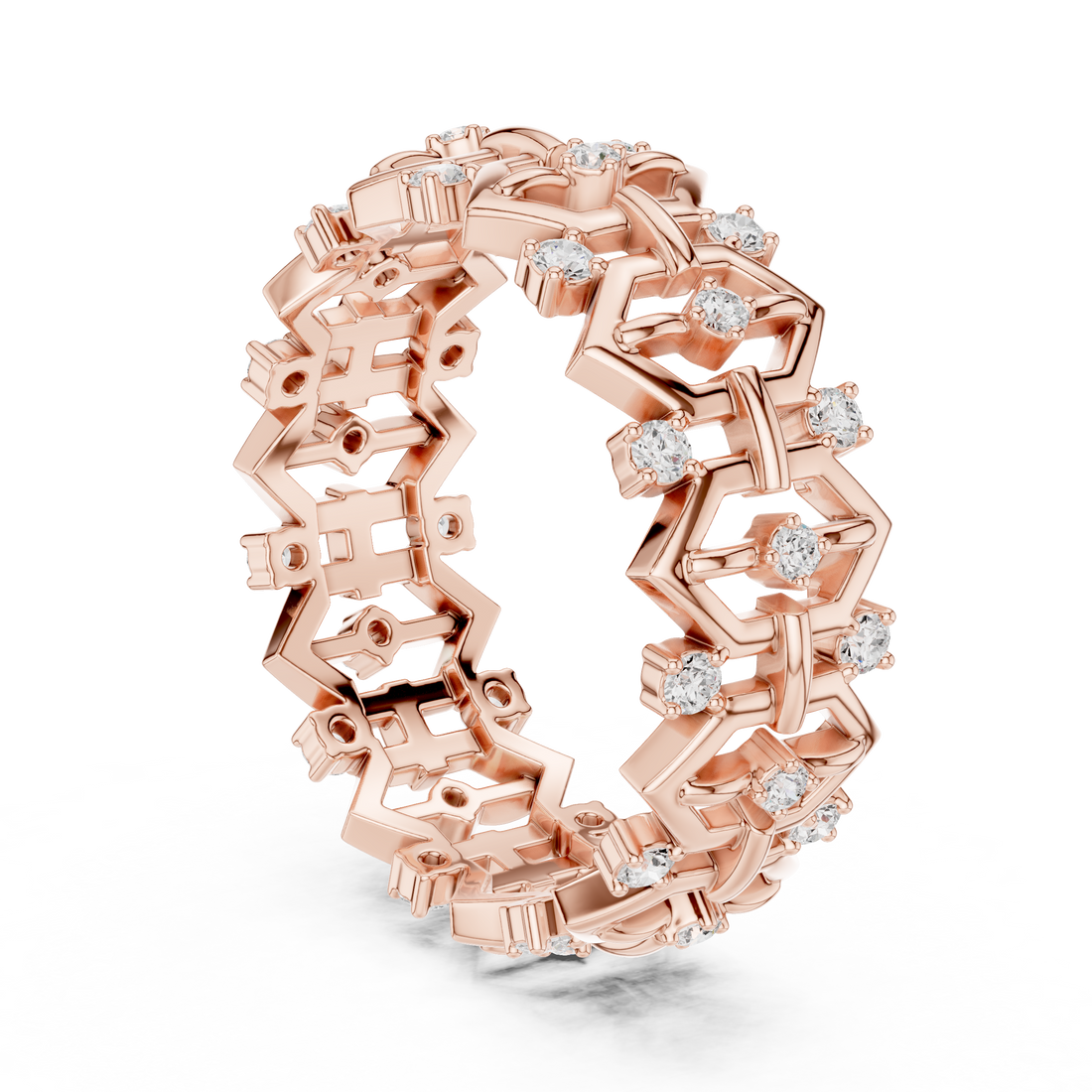 R29 - Eternity Round Ring - White Gold