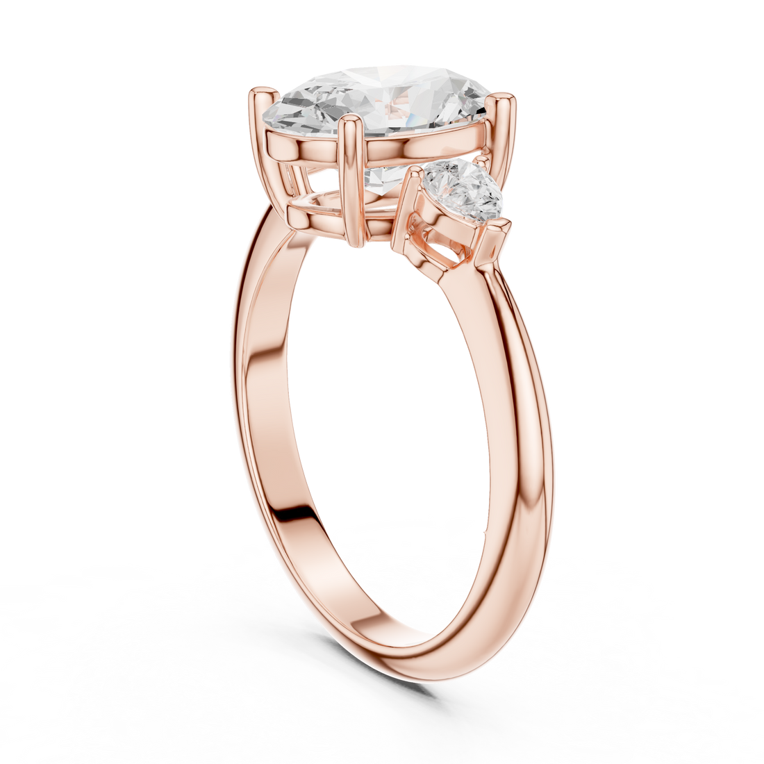Three Stone Ring - Oval | 66 OV - White Gold