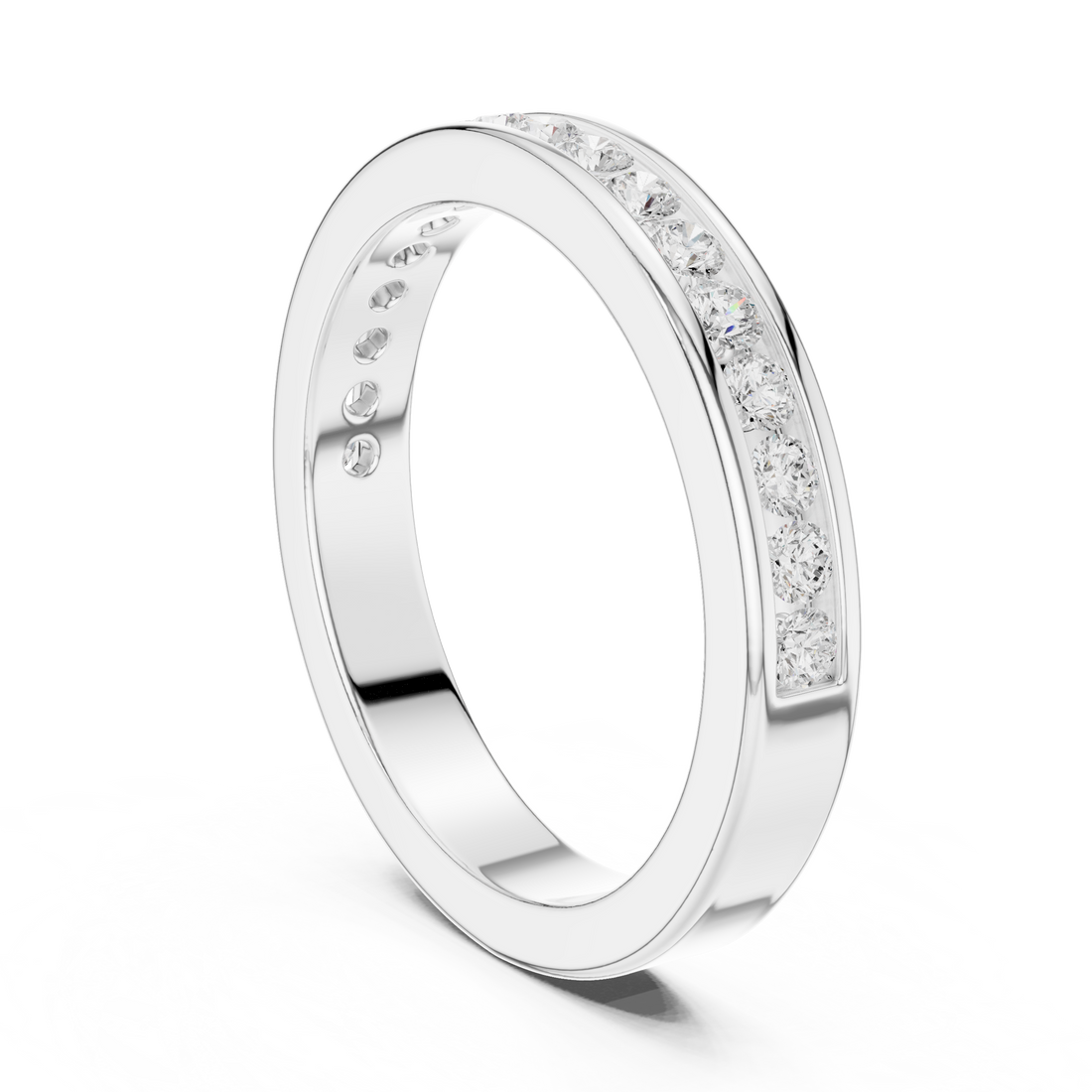 DDLR-437 - Eternity Round Ring - White Gold