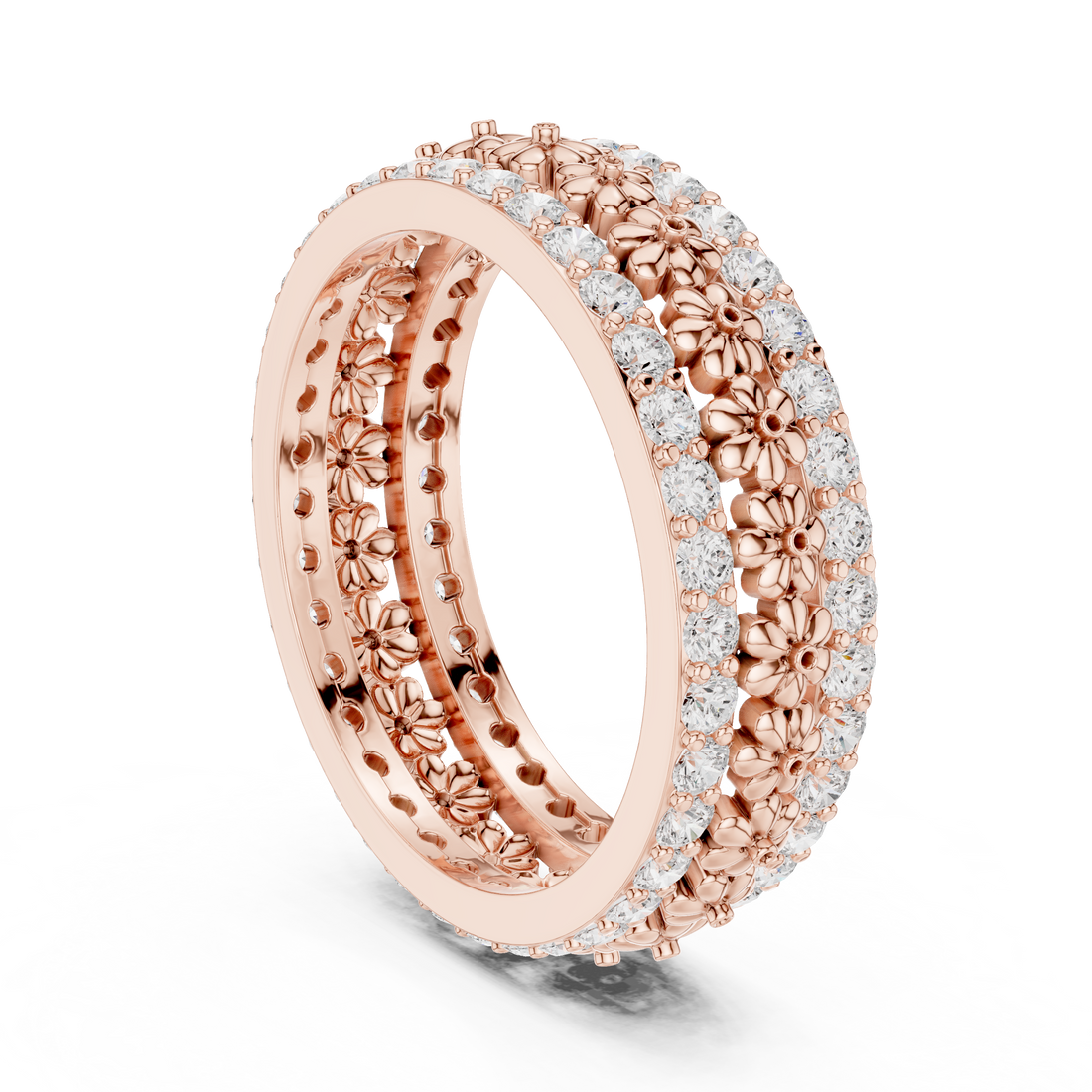 R40 - Eternity Round Ring - White Gold