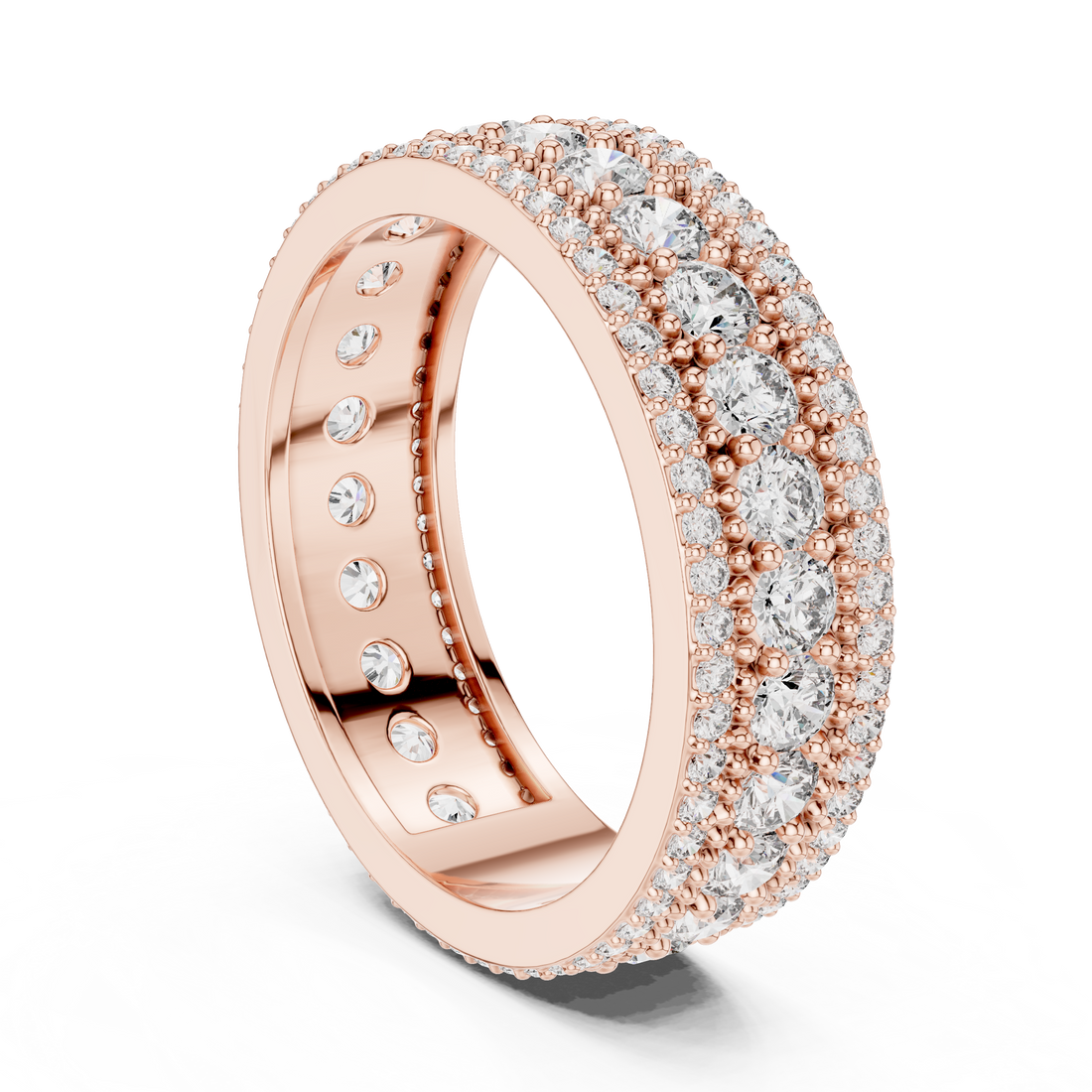 DDLR-224 - Eternity Round Ring - White Gold