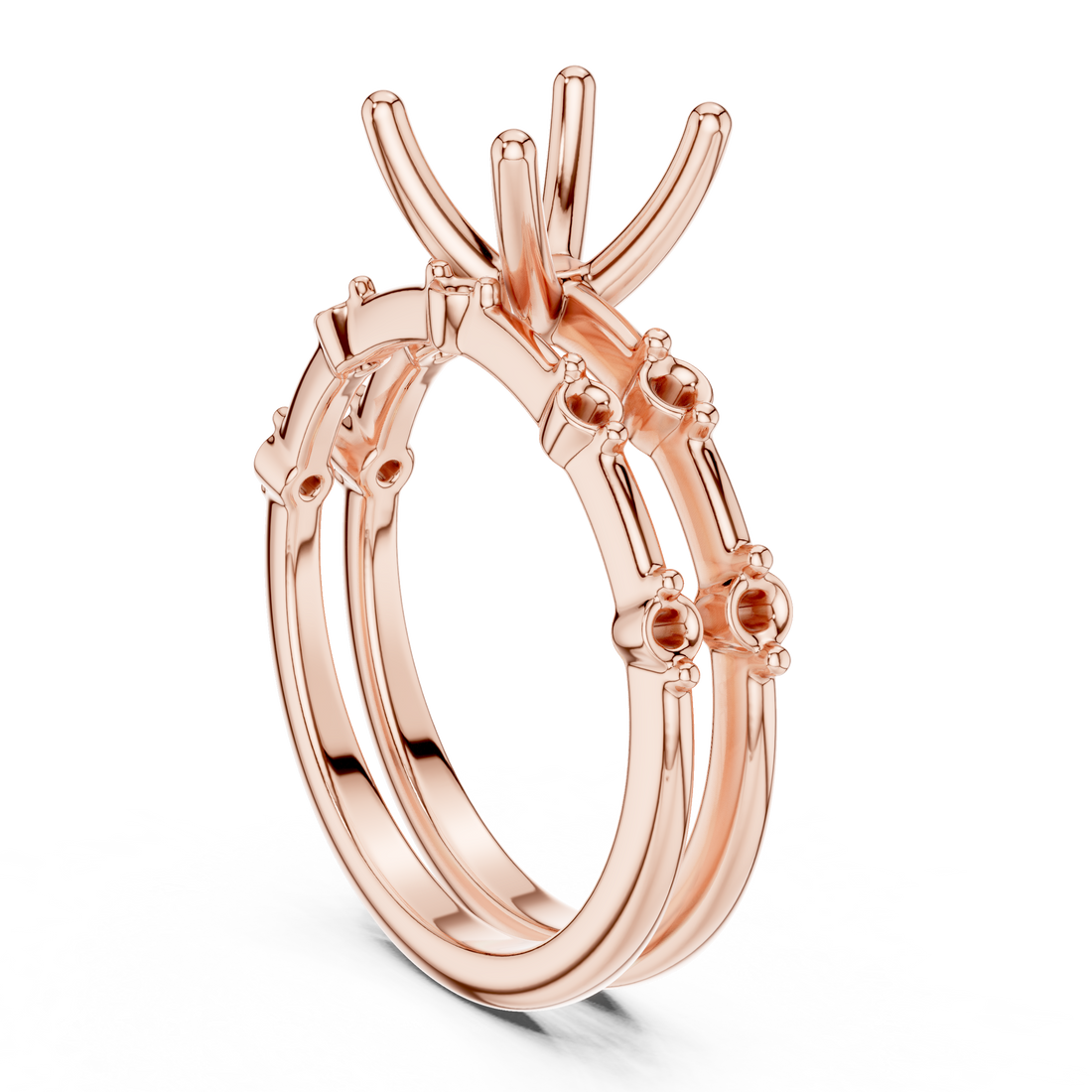 DDLR - 441 - CU - Solitaire Cushion Ring - White Gold
