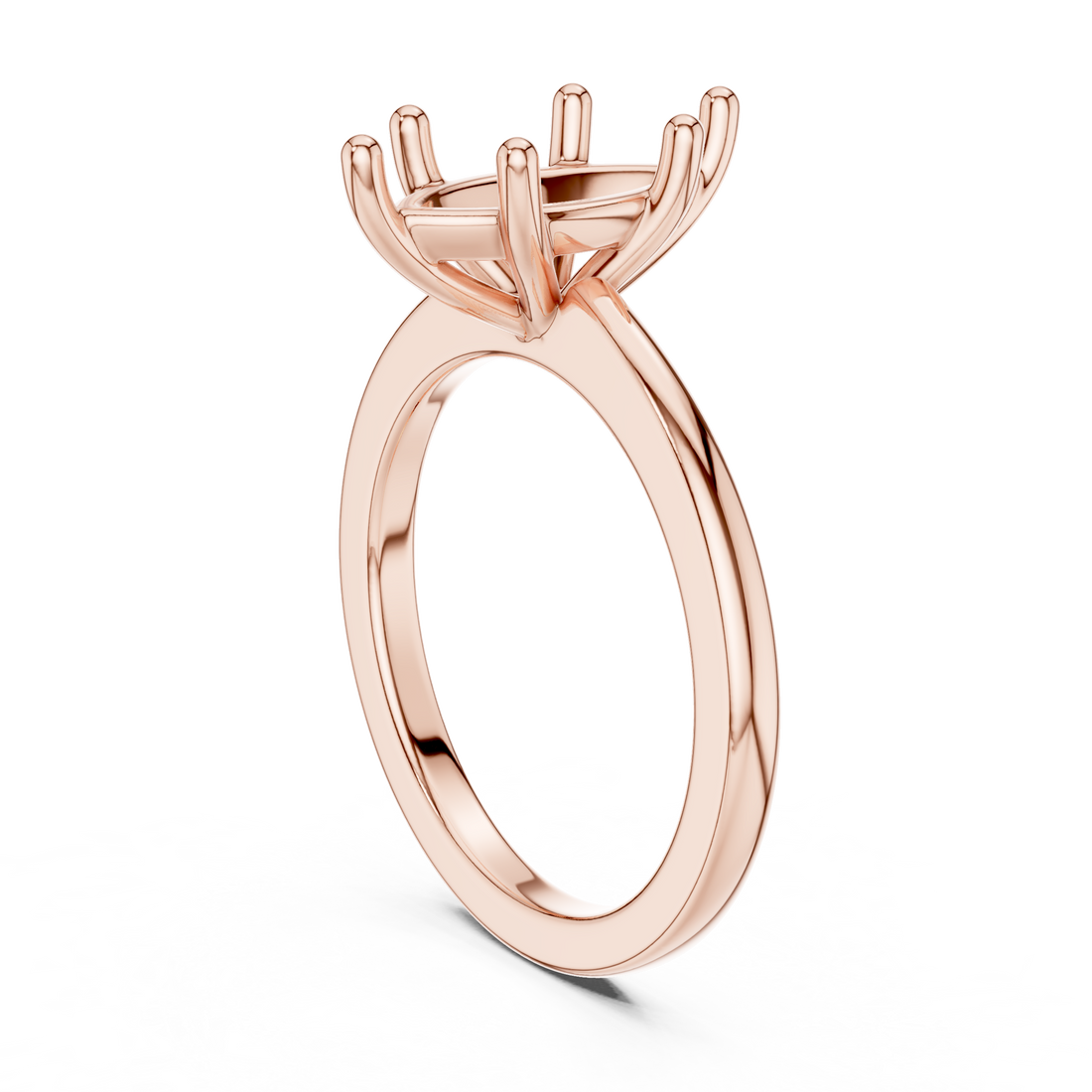 DDLR-032-MQ - Solitaire Marquise Ring - White Gold