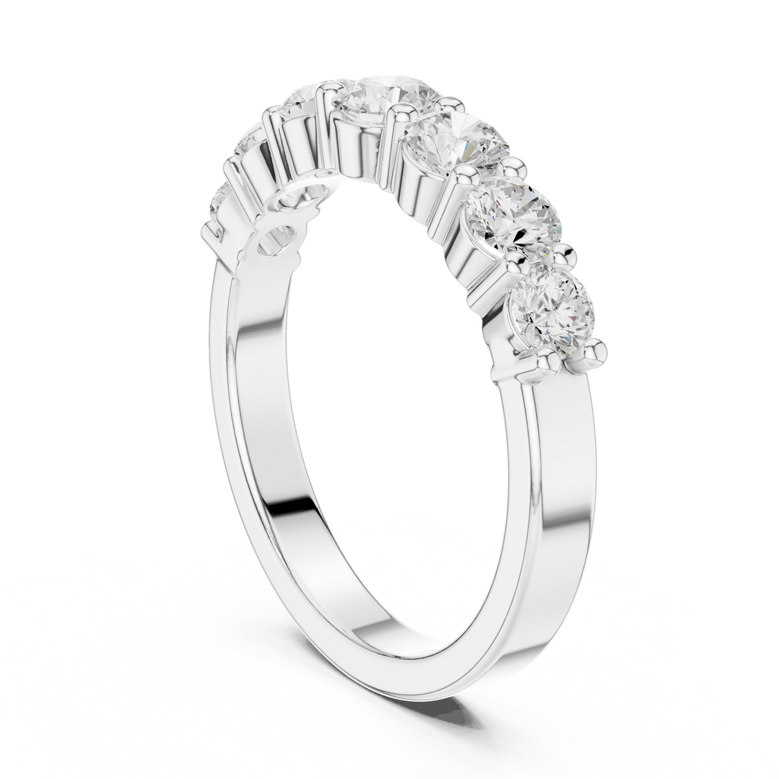 DDLR-382 - Eternity Round Ring - White Gold