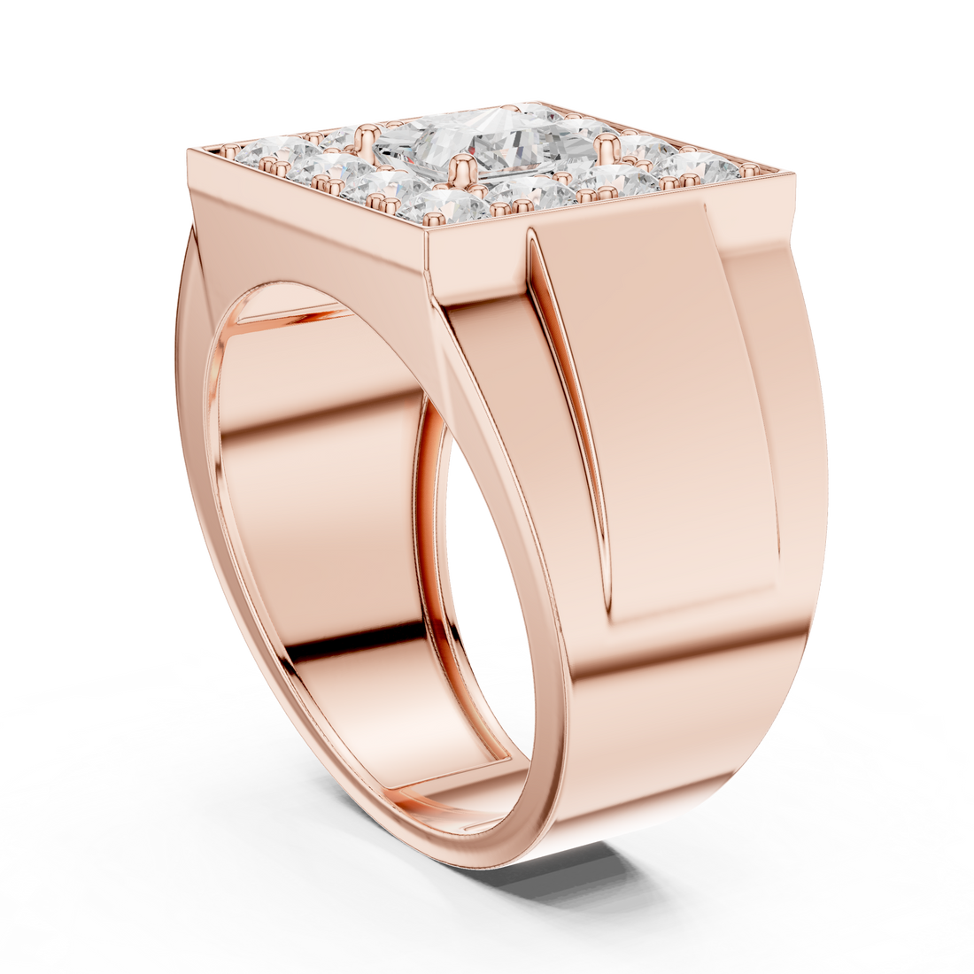 DDLR-388 - Fashion Princess Ring - White Gold