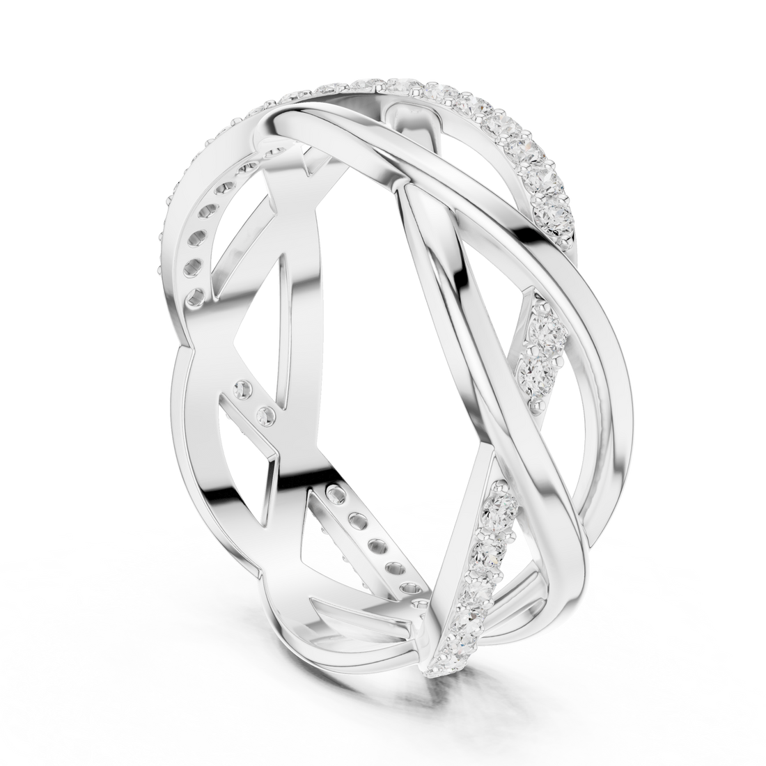 R8 - Fashion None Ring - White Gold