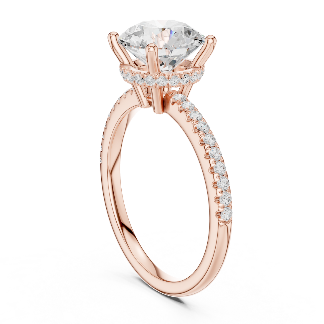 DDLR-177 - RD - Solitaire Round Ring - White Gold