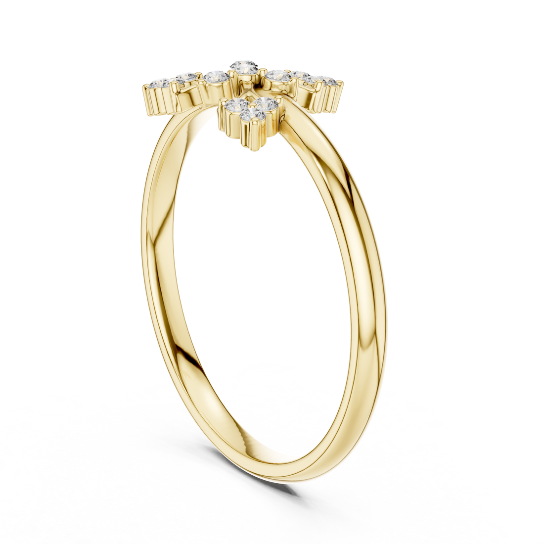 1 (270) - Fashion Round Ring - Rose Gold