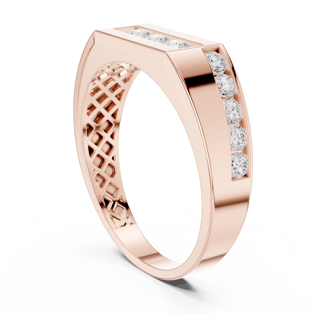 DDLR-389 - Fashion Round Ring - White Gold