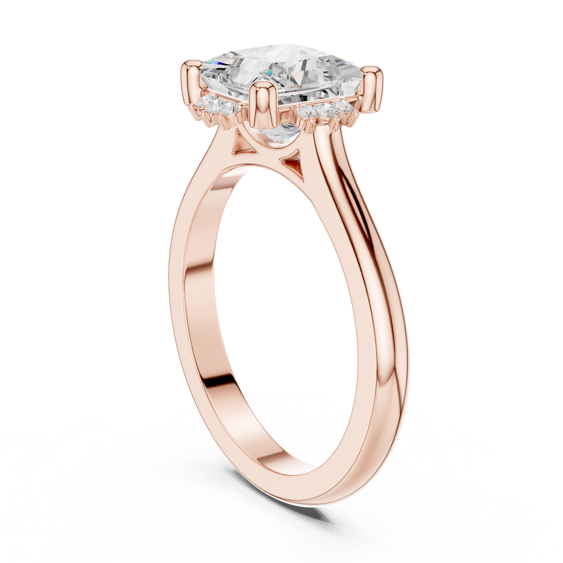 123 PRI - Solitaire Princess Ring - White Gold