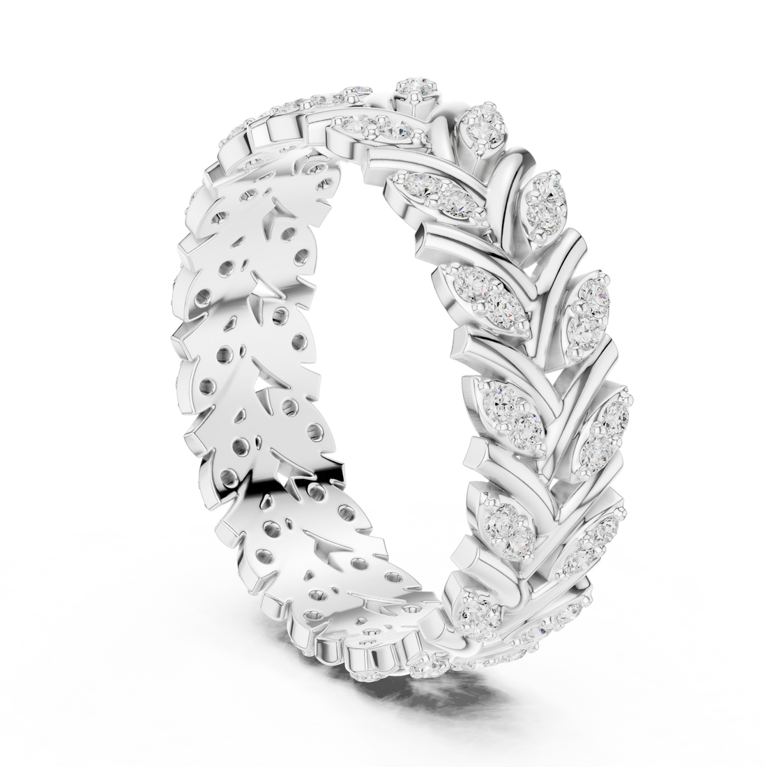 R35 - Eternity Round Ring - White Gold