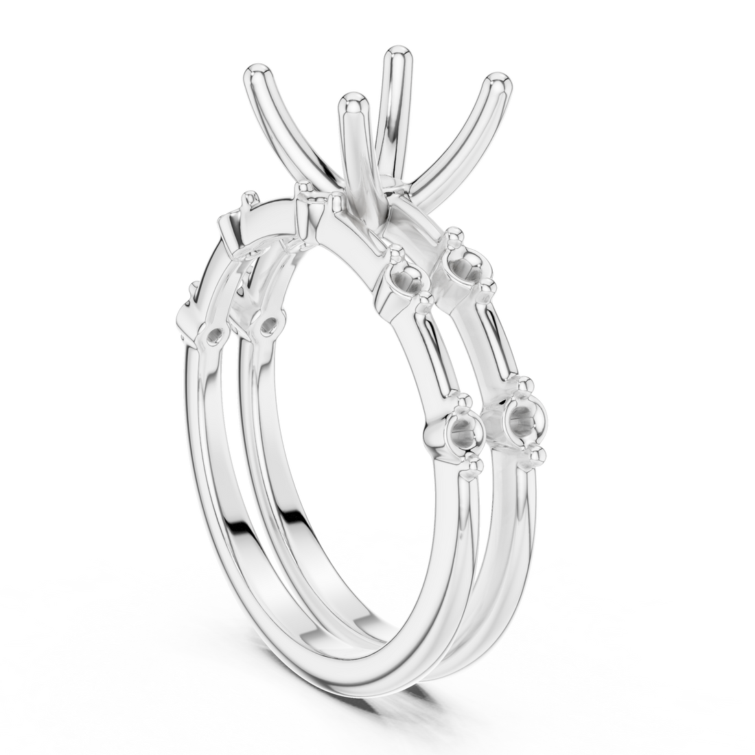 DDLR - 441 - RD - Solitaire Round Ring - White Gold