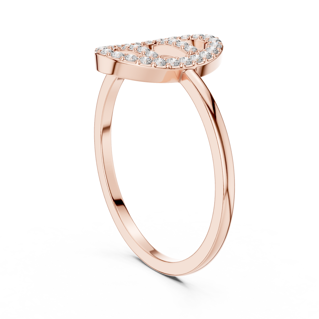 DR-6316 - Fashion None Ring - White Gold