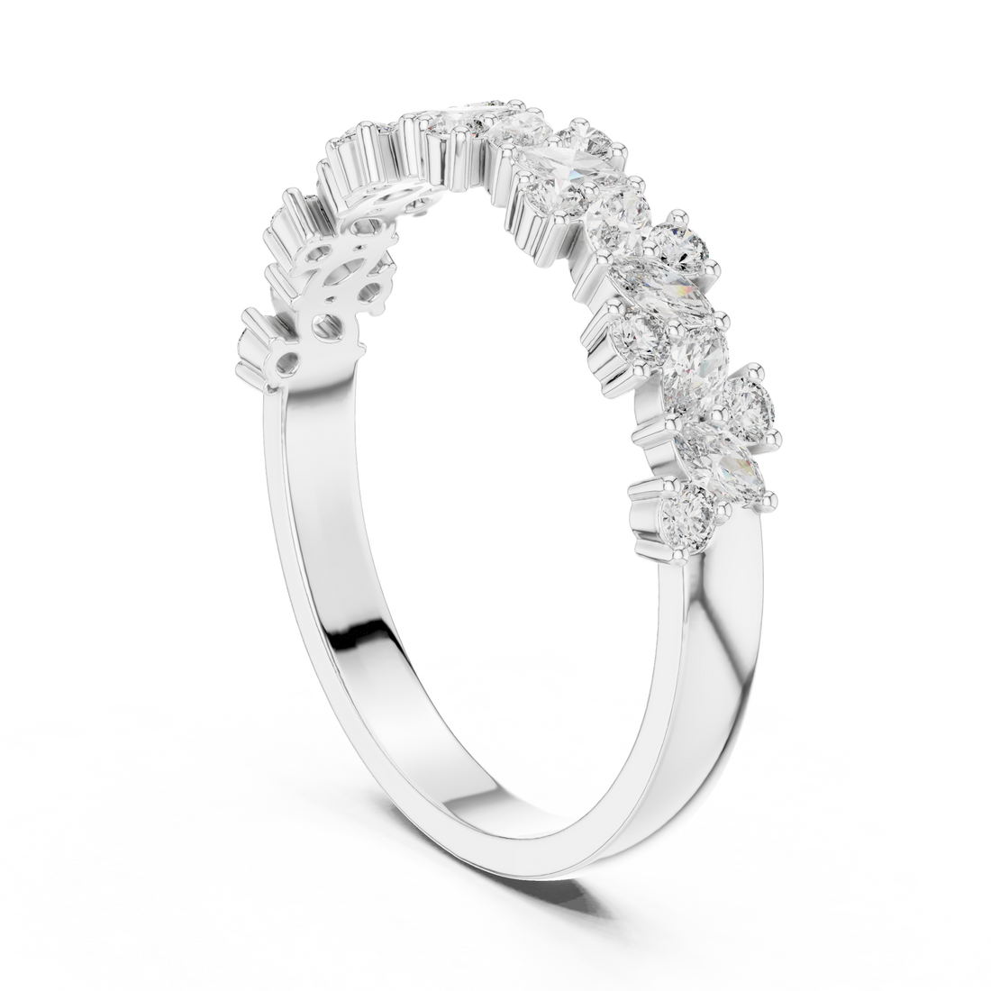 HLR-21 - Eternity Unknown Ring - White Gold