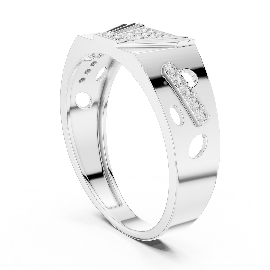 LR-01 (31) - Fashion Unknown Ring - White Gold