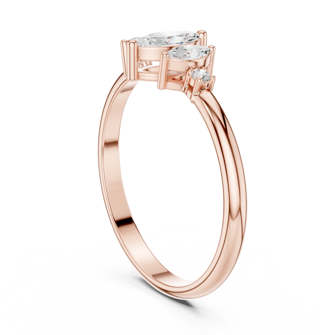 HLR-93 - Fashion Marquise Ring - White Gold