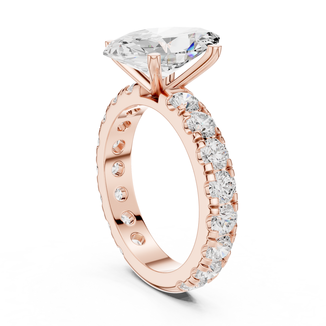 63 MQ - Solitaire Marquise Ring - White Gold