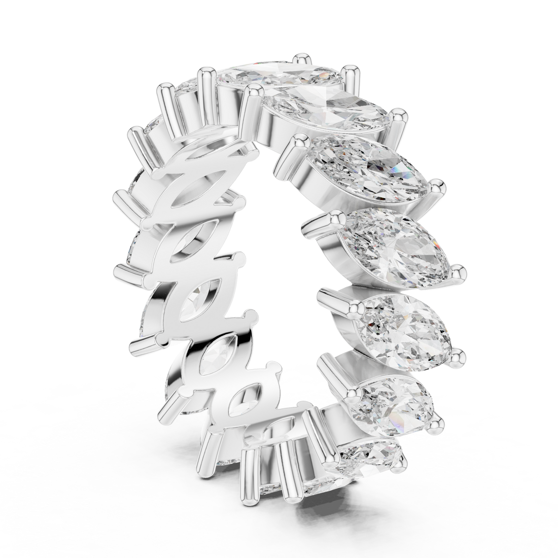 DDLR-247 - Eternity Marquise Ring - White Gold
