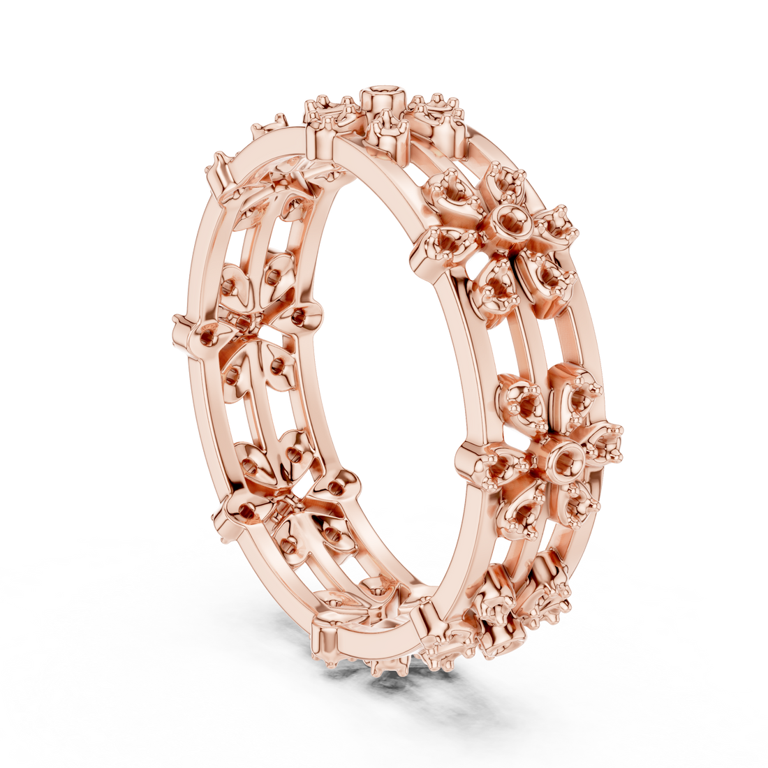 R37 - Eternity Round Ring - White Gold