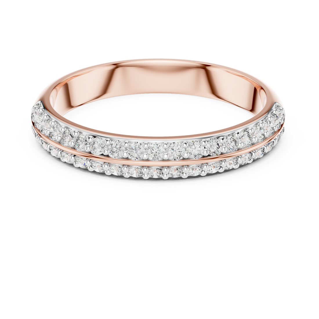 Eternity Ring - Round | 12#10009@L - Rose Gold