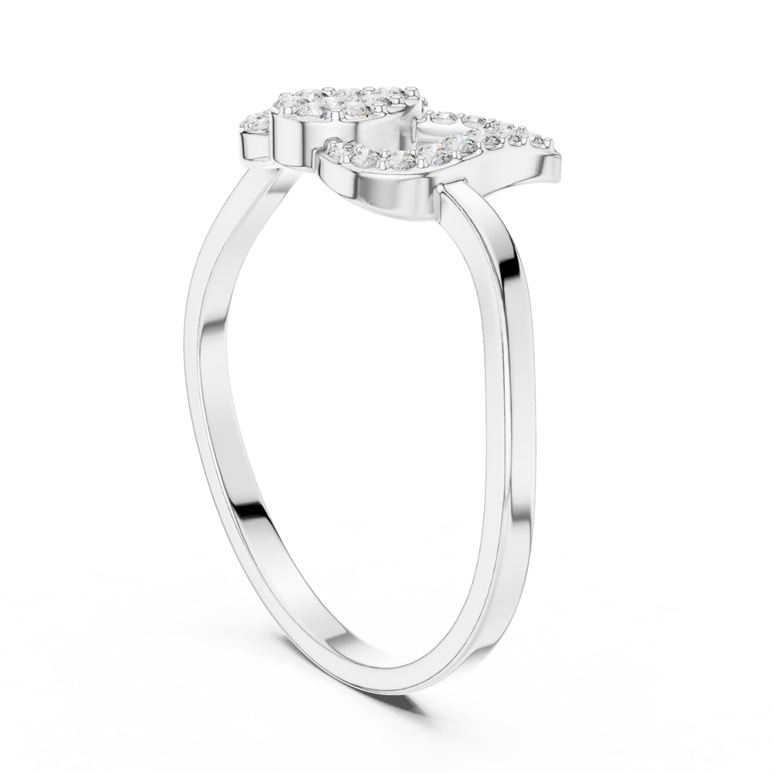 1 (169) - Fashion Unknown Ring - White Gold