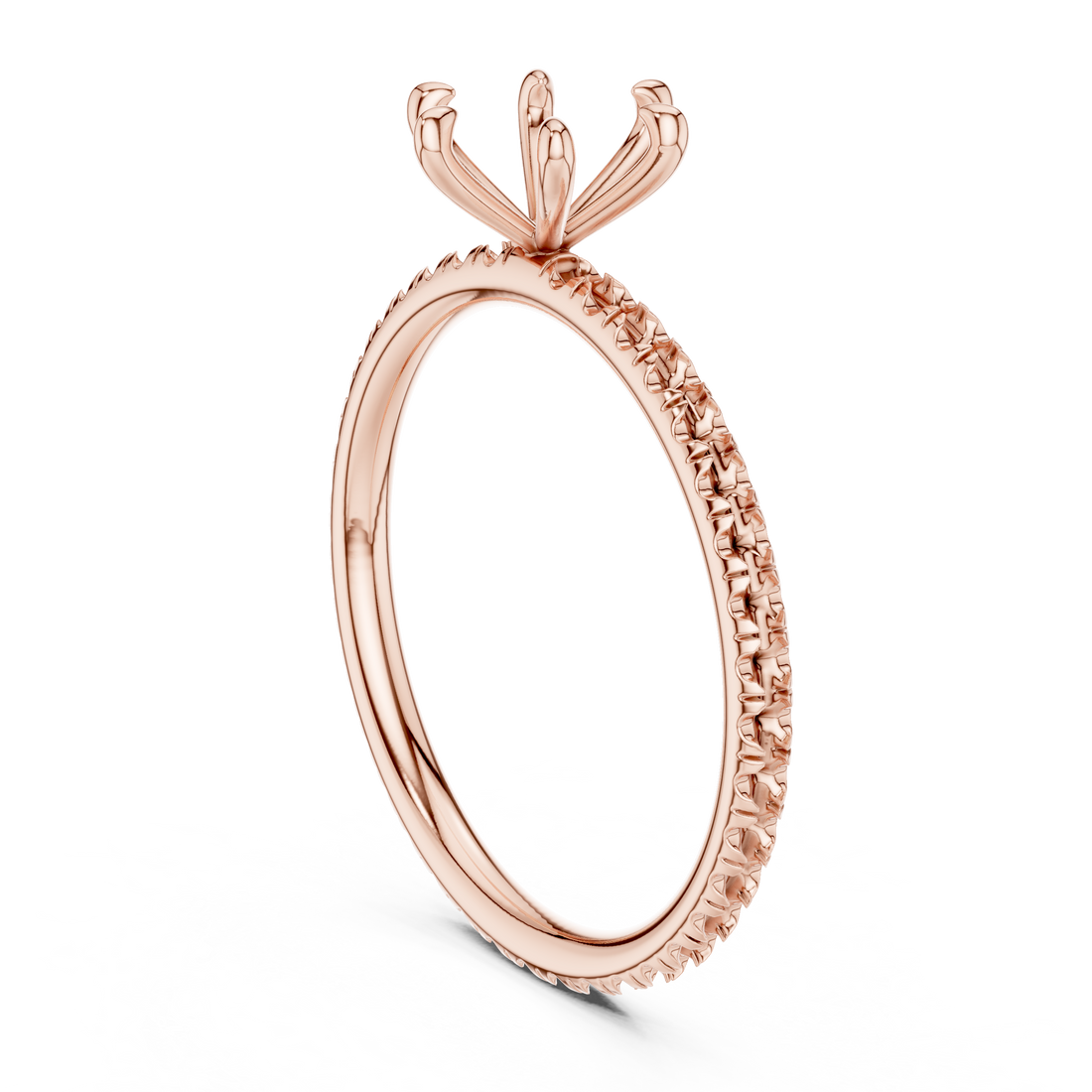 15 RND - Solitaire Round Ring - White Gold