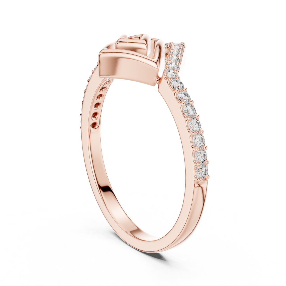 LR-01 (79) - Fashion None Ring - White Gold