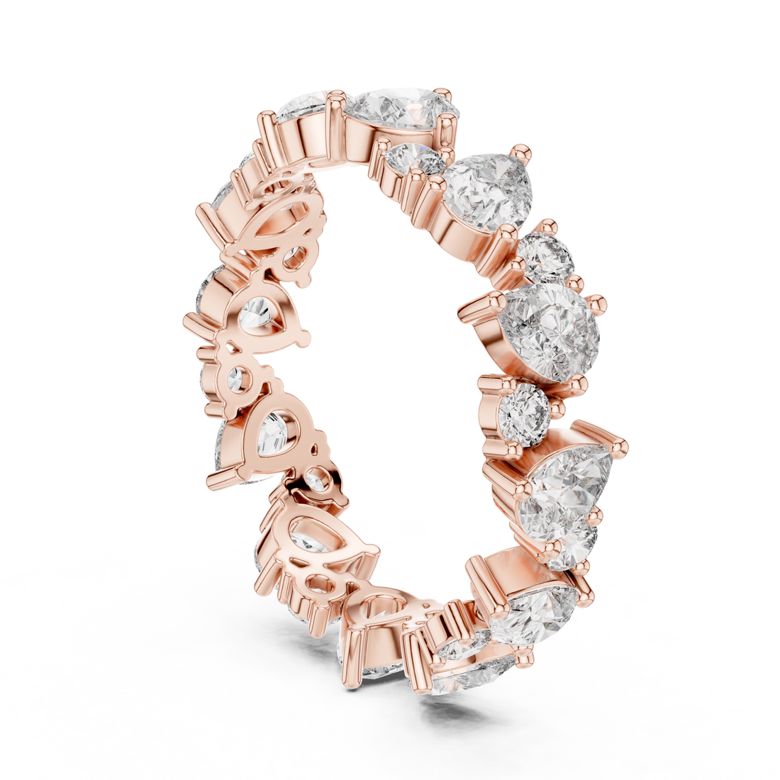 DDLR-227 - Eternity Mixed Ring - White Gold